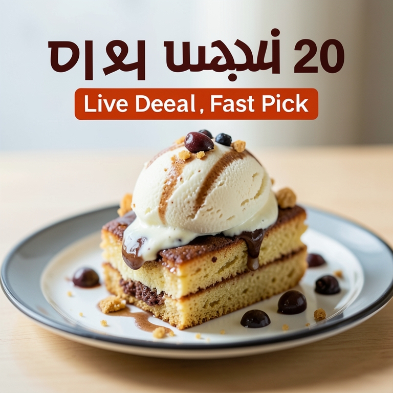 معاينة مرئية أصلية لأكلة كيك ايس كريم مستكة فسدق 20 من أمير الدمياطي