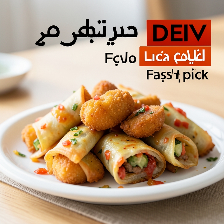 معاينة مرئية أصلية لأكلة بطاطس مقلية ولفائف بيض من أمير الدمياطي