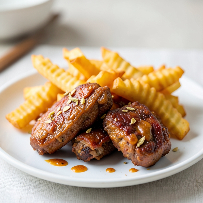 معاينة مرئية أصلية لأكلة هوت تشيكن فرايز من بازوكا