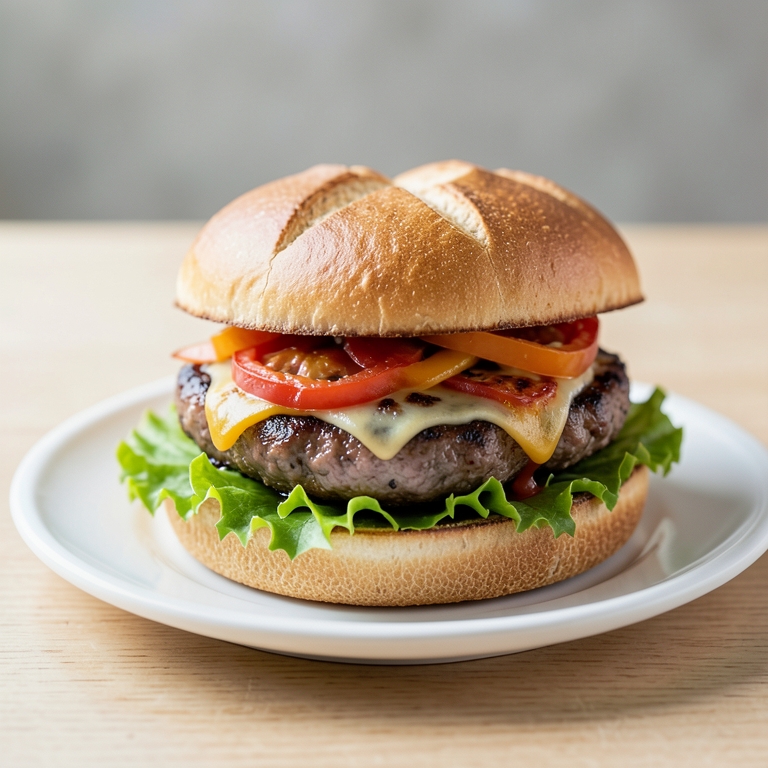 معاينة مرئية أصلية لأكلة أونيون بيف ساندوتش من برجر ان بوكس