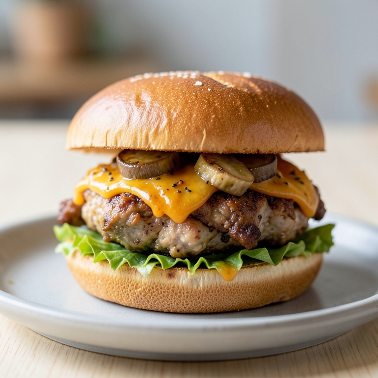 معاينة مرئية أصلية لأكلة مشروم دجاج من برجر ان بوكس