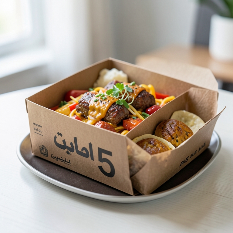 معاينة مرئية أصلية لأكلة باندل 5 من برجر ان بوكس