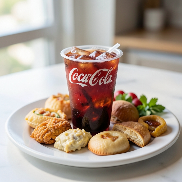 معاينة مرئية أصلية لأكلة كوكاكولا علب من برجر كنج