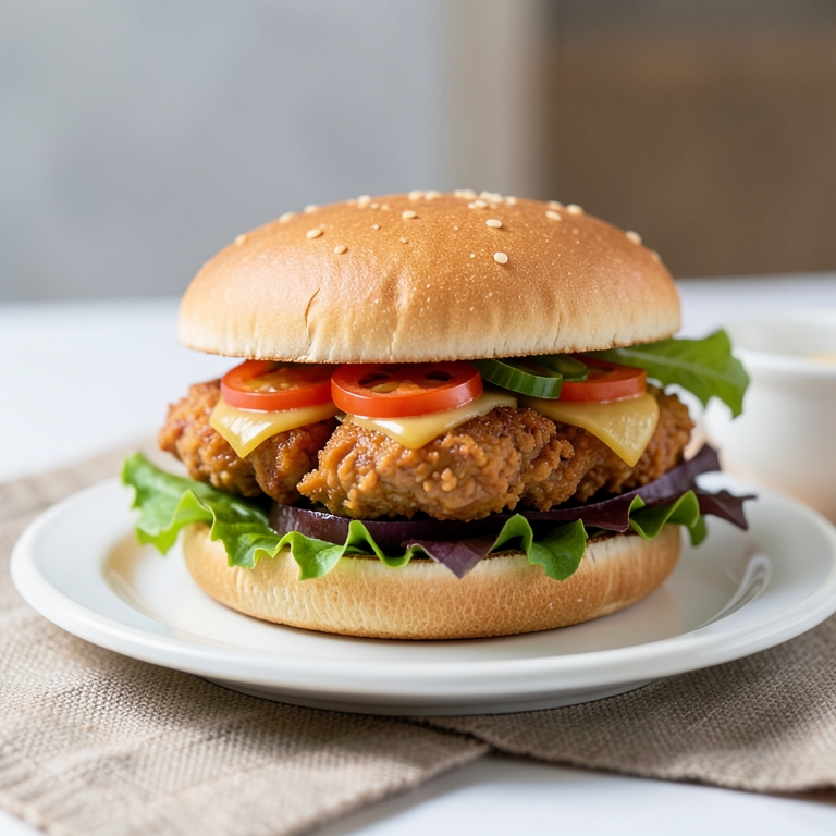 معاينة مرئية أصلية لأكلة ساندوتش دجاج رويال من برجر كنج