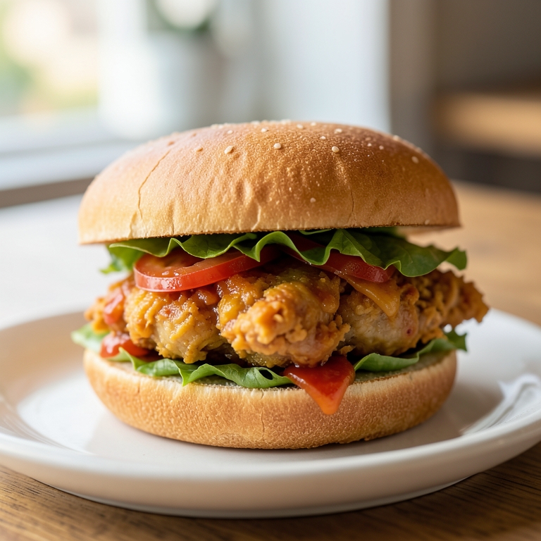 معاينة مرئية أصلية لأكلة بافلو تشيكن من بوتشرز برجر