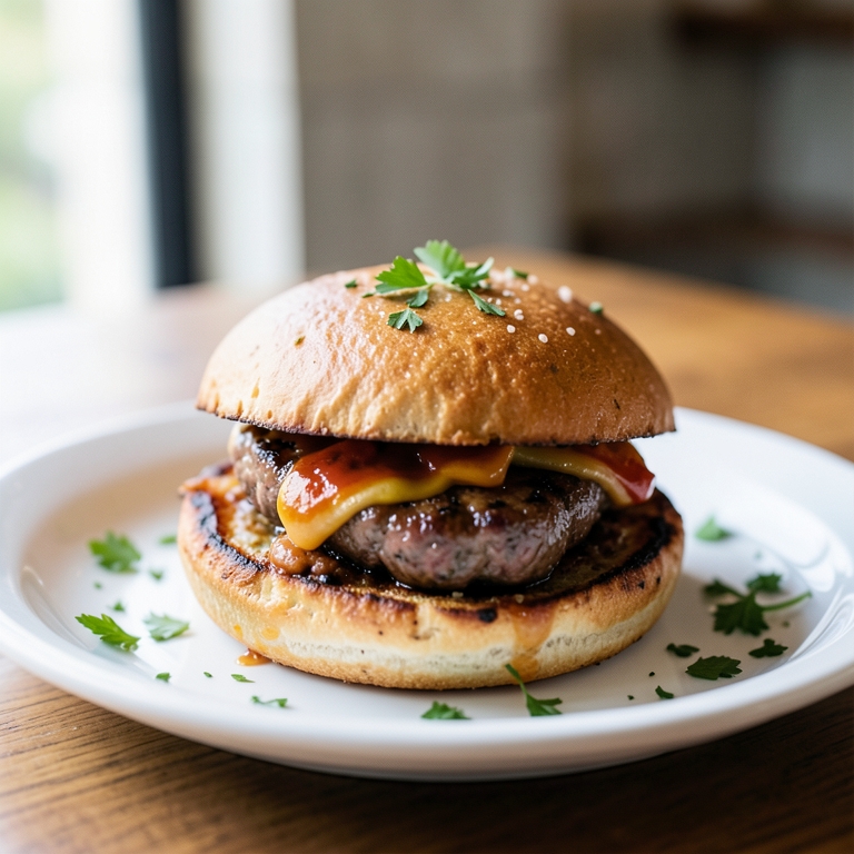 معاينة مرئية أصلية لأكلة تكساس باربكيو بريسكت من بوتشرز برجر