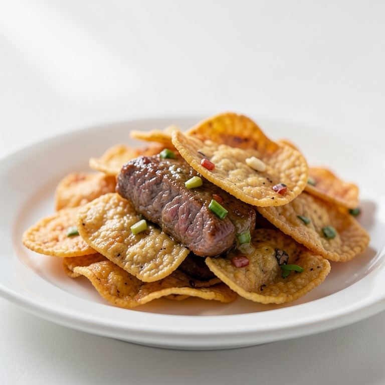 معاينة مرئية أصلية لأكلة  لودد بيف ناتشوز جيد للمشاركة من بوتشرز برجر