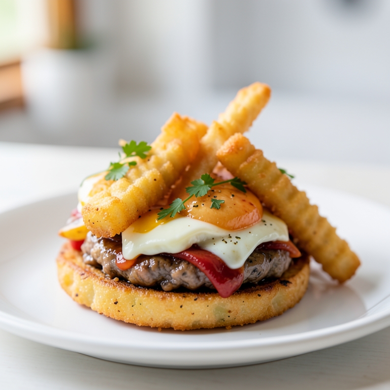 معاينة مرئية أصلية لأكلة ديسكو فرايز  جيد للمشاركة من بوتشرز برجر