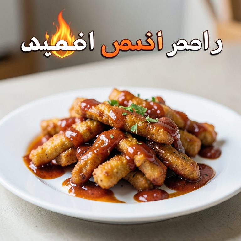 معاينة مرئية أصلية لأكلة تشيكن ستريبس و هاني ماسترد من بوتشرز برجر