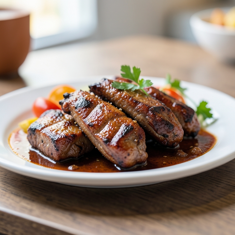 معاينة مرئية أصلية لأكلة ورقة لحم من مطعم حضرموت