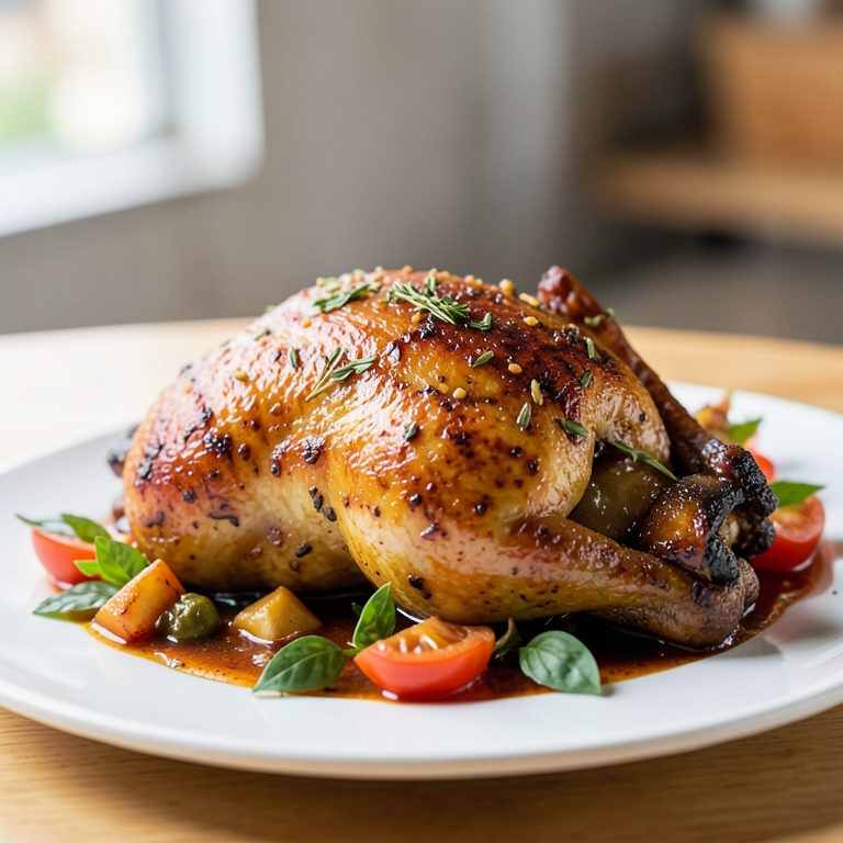 معاينة مرئية أصلية لأكلة دجاجة مشوية مع الخبز من مطعم حضرموت