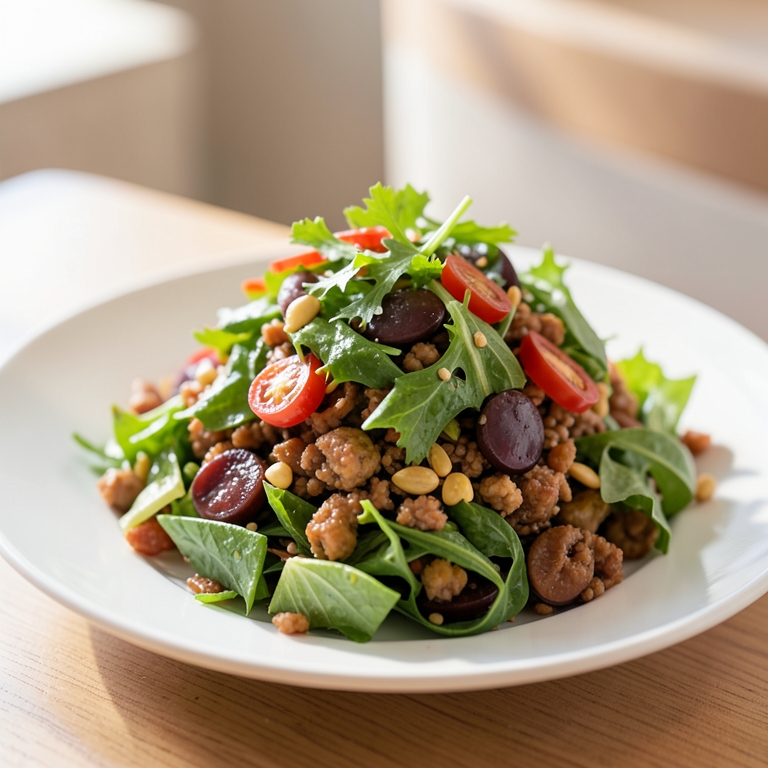 معاينة مرئية أصلية لأكلة سلطة خضراء من مطعم حضرموت