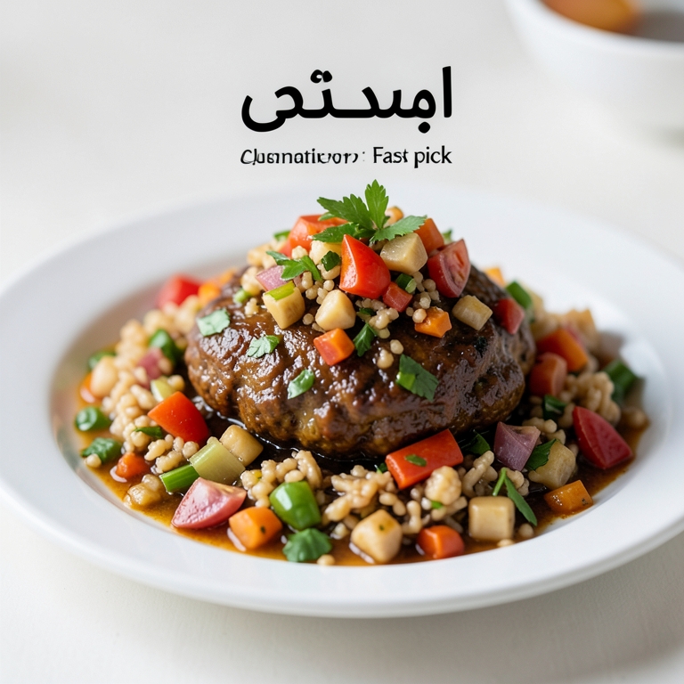 معاينة مرئية أصلية لأكلة مخلل من مطعم حضرموت