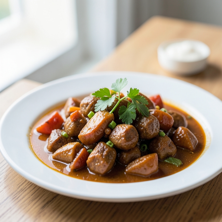 معاينة مرئية أصلية لأكلة طاجن بامية من مطعم حضرموت