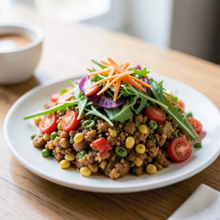 معاينة مرئية أصلية لأكلة سلطة طحينة من مطعم حضرموت