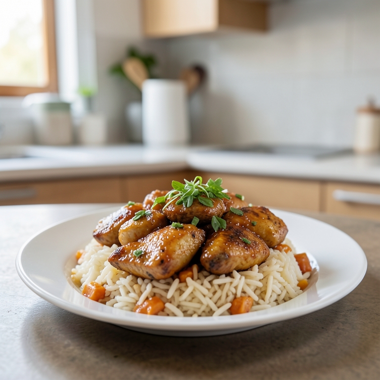 معاينة مرئية أصلية لأكلة أرز بسمتي صغير من مطعم حضرموت