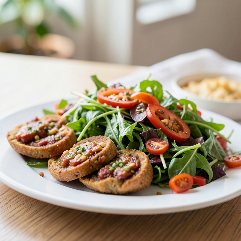 معاينة مرئية أصلية لأكلة سلطة خضراء من مطعم حضرموت