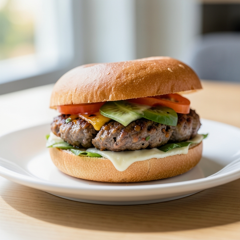 معاينة مرئية أصلية لأكلة ساندوتش كفتة كندوز من مطعم حضرموت