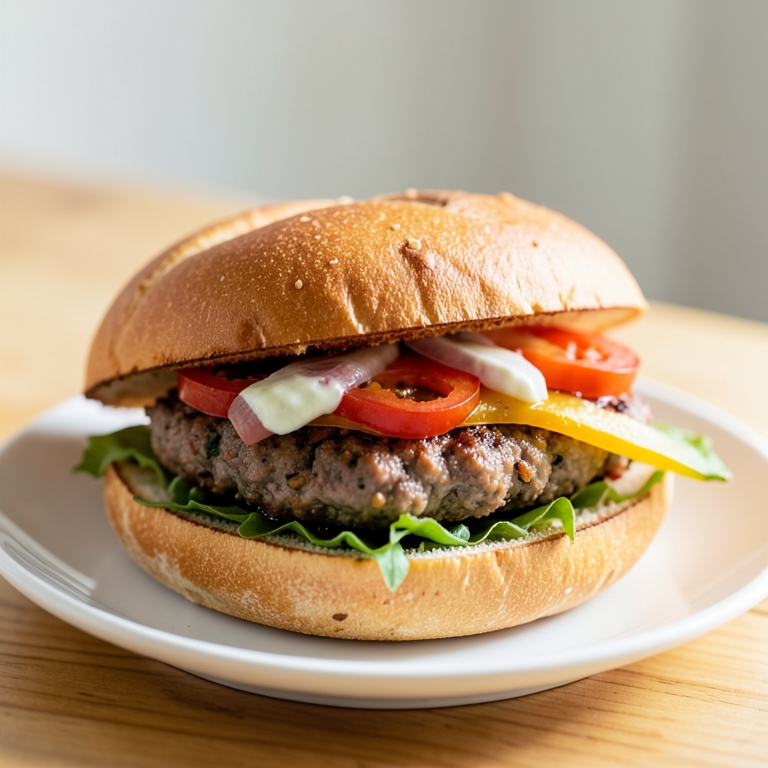 معاينة مرئية أصلية لأكلة ساندوتش كفتة ضاني من مطعم حضرموت