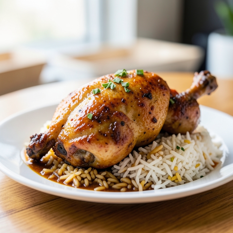 معاينة مرئية أصلية لأكلة كيلو شيش طاووق مع الارز من مطعم حضرموت