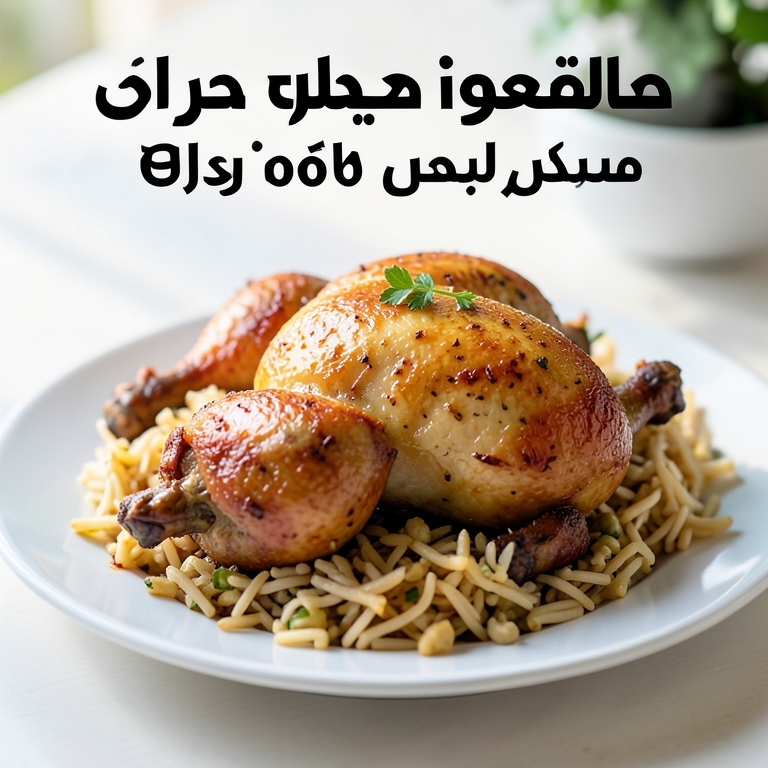 معاينة مرئية أصلية لأكلة ربع كيلو شيش طاووق مع الارز من مطعم حضرموت