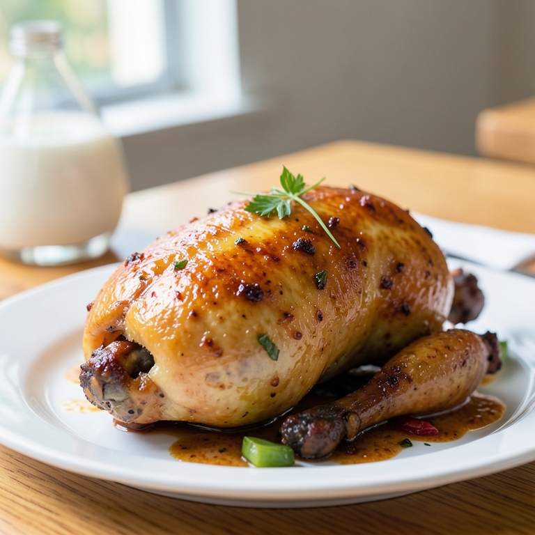 معاينة مرئية أصلية لأكلة ربع دجاجة ورك مشوى من مطعم حضرموت