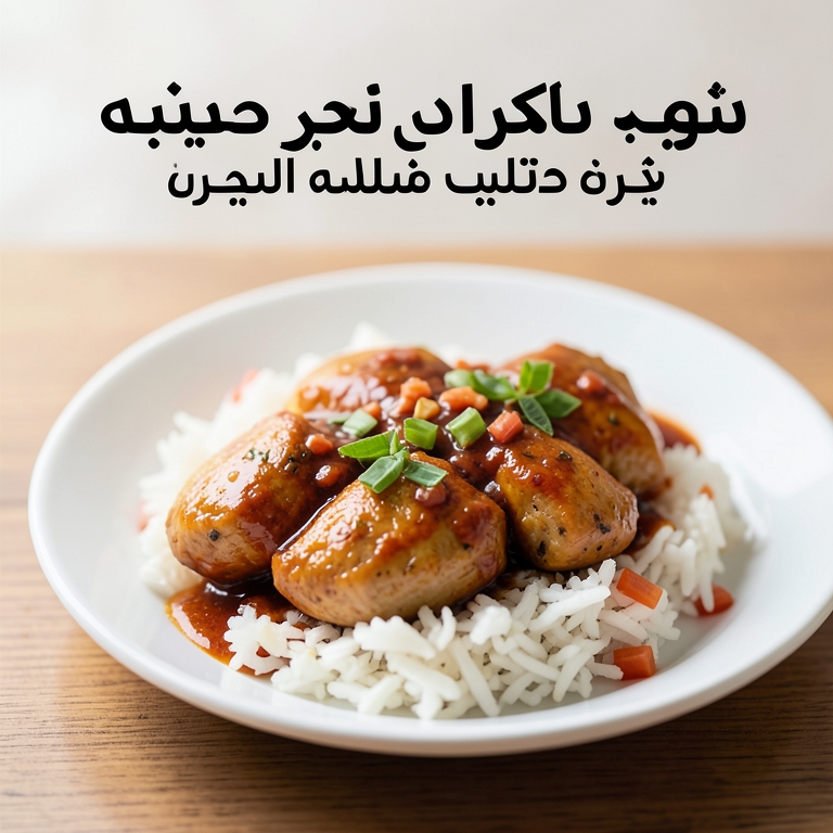 معاينة مرئية أصلية لأكلة نصف كيلو كفتة كندوز مع الارز من مطعم حضرموت