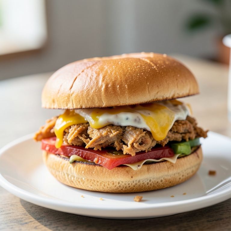 معاينة مرئية أصلية لأكلة ساندوتش تشيكن هارت أتاك من هارت أتاك