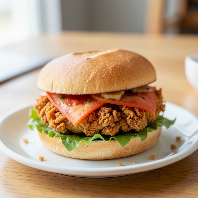 معاينة مرئية أصلية لأكلة ساندوتش راب دجاج من هارت أتاك