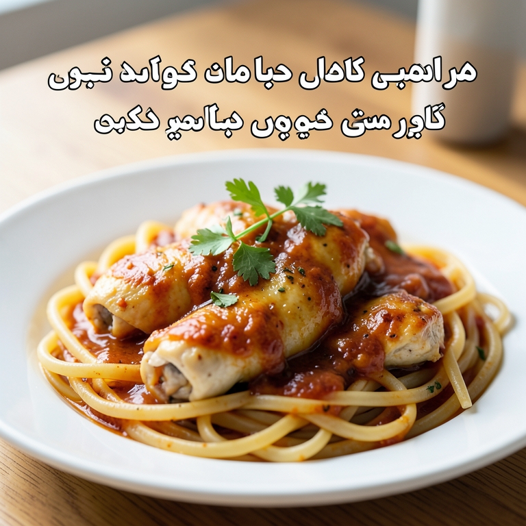 معاينة مرئية أصلية لأكلة معكرونة بالصلصة البيضاء مع فاهيتا الدجاج بالصلصة البيضاء نصين من باستاويسي