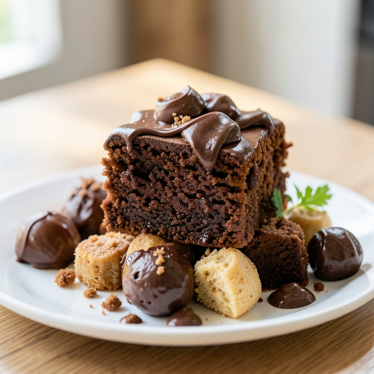 معاينة مرئية أصلية لأكلة كيك شوكولاتة من باستاويسي