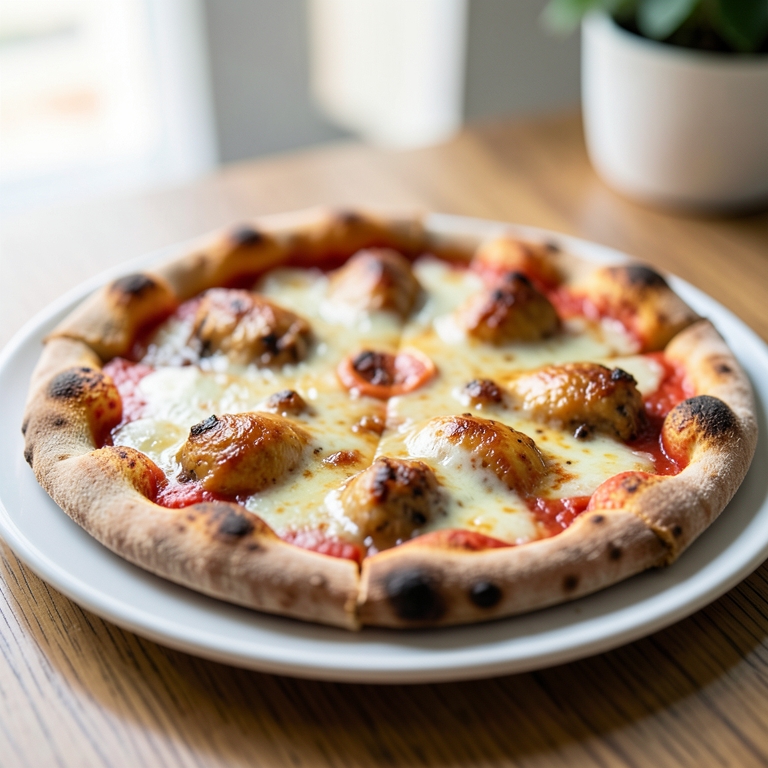 معاينة مرئية أصلية لأكلة ناشفيل دجاج وسط من بيتزا كينج