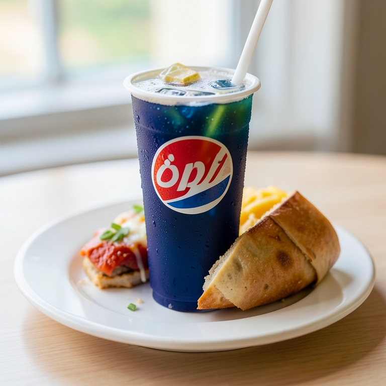 معاينة مرئية أصلية لأكلة علبة بيبسي من بيتزا كينج