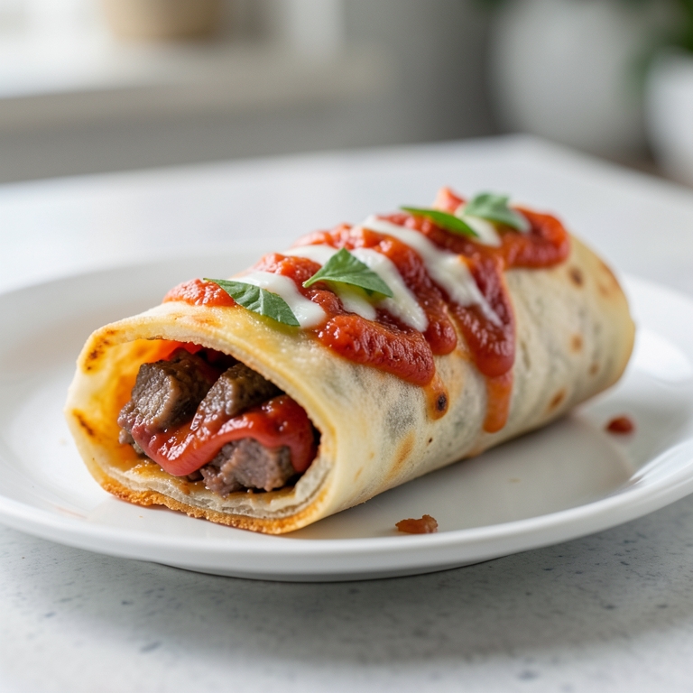 معاينة مرئية أصلية لأكلة بيتزا رول مشكل لحم من بيتزا كينج