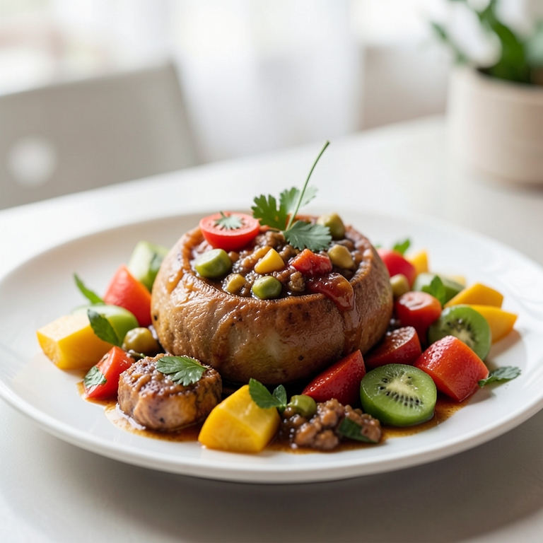 معاينة مرئية أصلية لأكلة بارفيه فاكهة من سالاد ستور