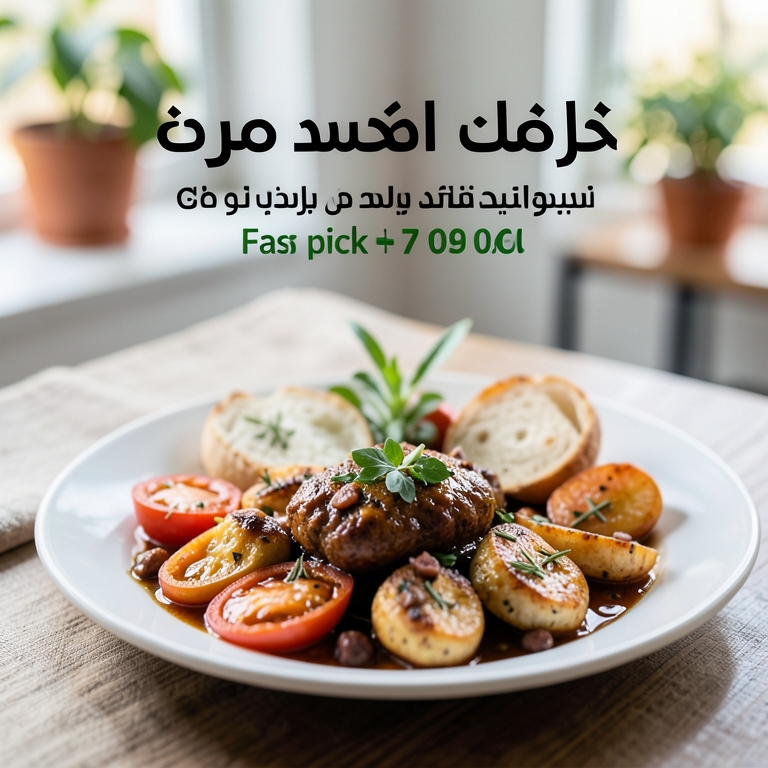 معاينة مرئية أصلية لأكلة صحن فول حب زيت زيتون من طابون