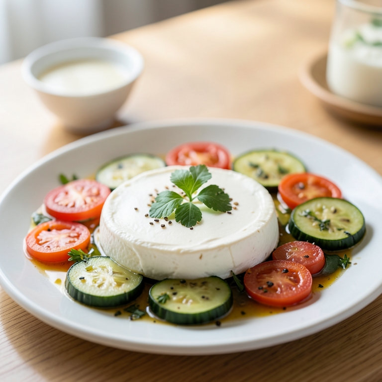 معاينة مرئية أصلية لأكلة صحن جبنة بندورة من طابون