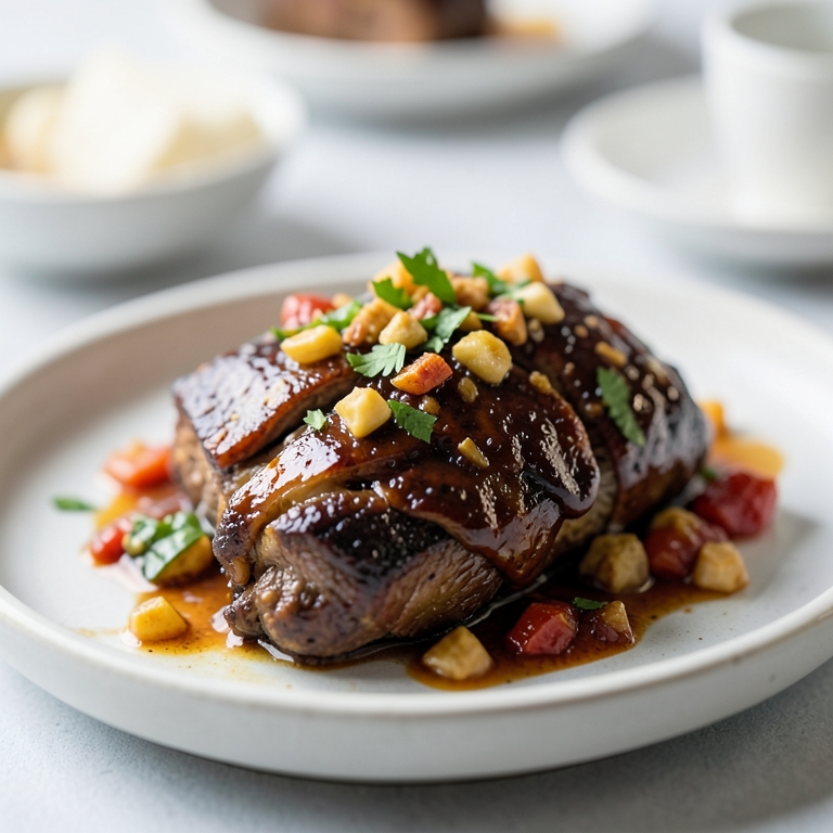 معاينة مرئية أصلية لأكلة منقوشة لحمة وزبادى من طابون