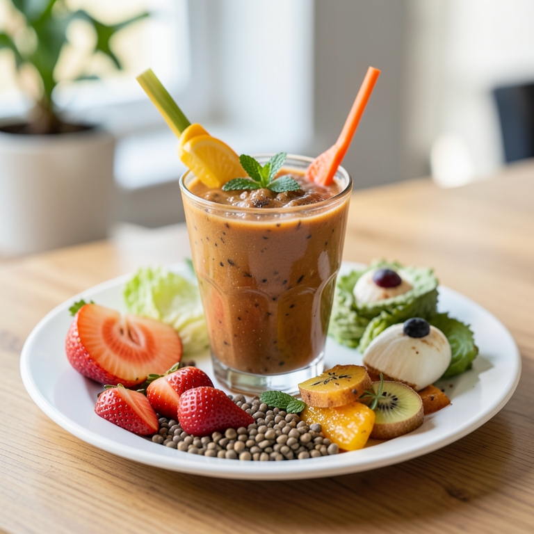 معاينة مرئية أصلية لأكلة بذور الشيا مع الفواكه من طابون