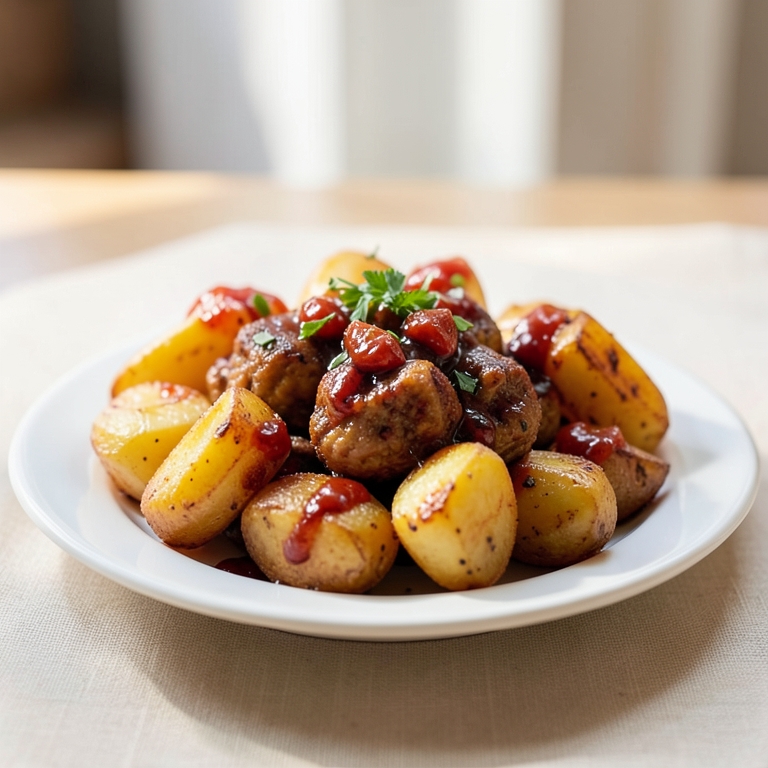 معاينة مرئية أصلية لأكلة بطاطس مقلية من طابون