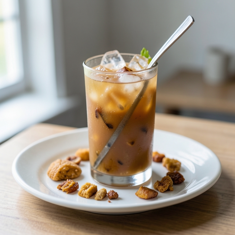 معاينة مرئية أصلية لأكلة شاي مثلج خوخ من طابون