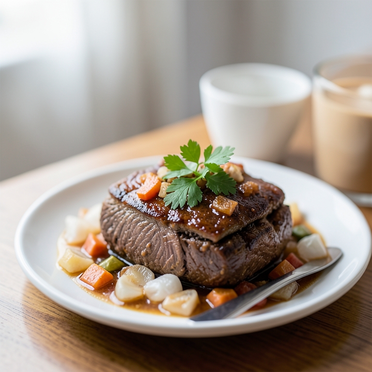 معاينة مرئية أصلية لأكلة حمص لحمة اورمة  من طابون