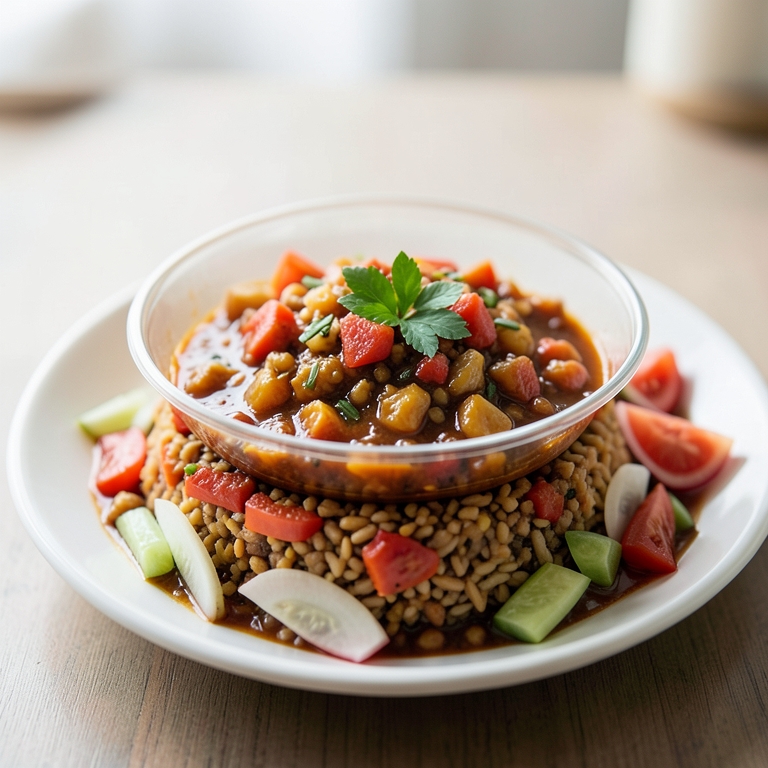 معاينة مرئية أصلية لأكلة صحن طحينة من طابون