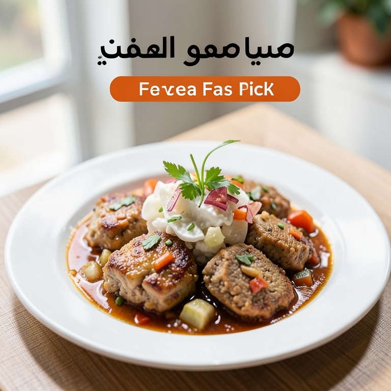 معاينة مرئية أصلية لأكلة صحن محمرة من طابون