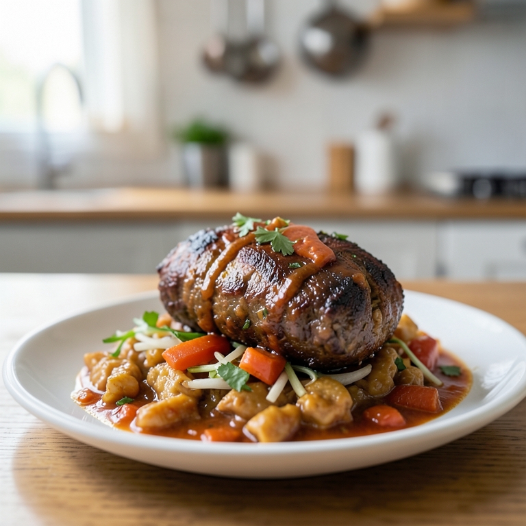 معاينة مرئية أصلية لأكلة  فتة شاورما لحمة من طابون