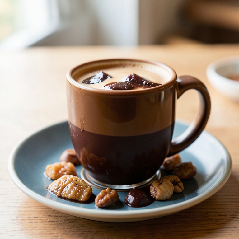 معاينة مرئية أصلية لأكلة مكياتو كراميل من طابون