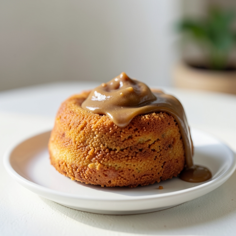 معاينة مرئية أصلية لأكلة وافل كيك موز وزبدة فول سوداني من وافليشــوس