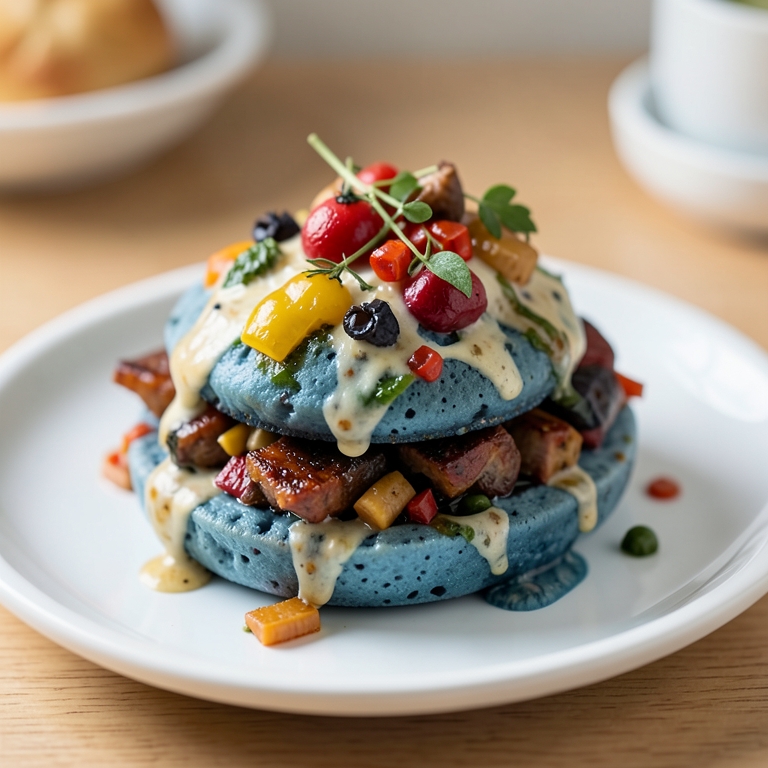 معاينة مرئية أصلية لأكلة مافن توت أزرق من وافليشــوس