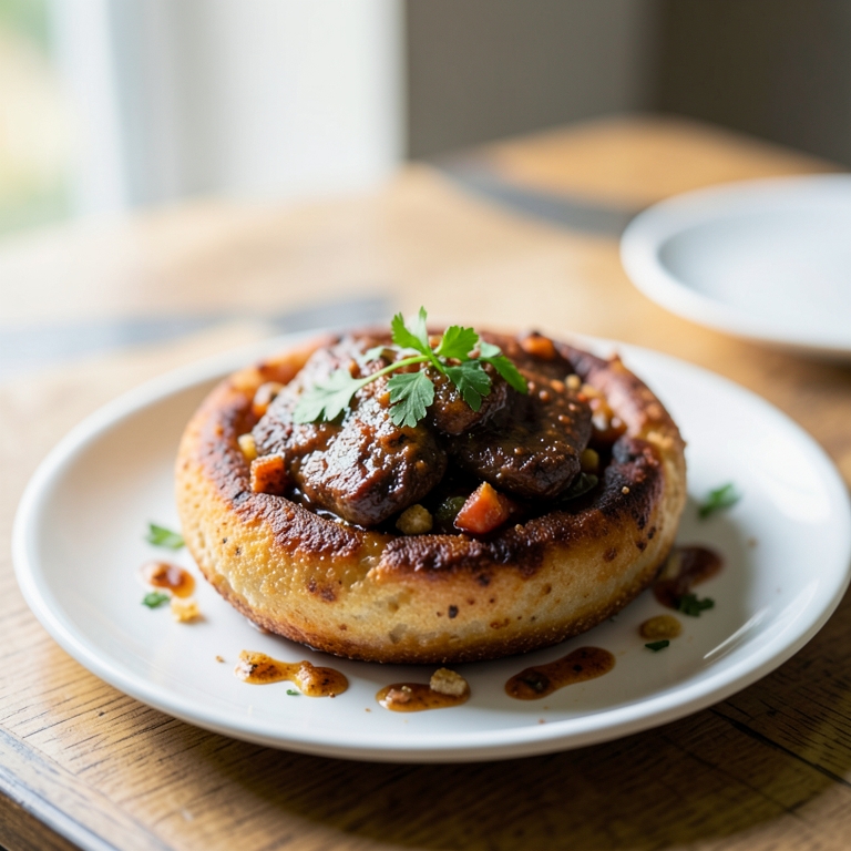 معاينة مرئية أصلية لأكلة وافل لحم رومي مدخن من وافليشــوس