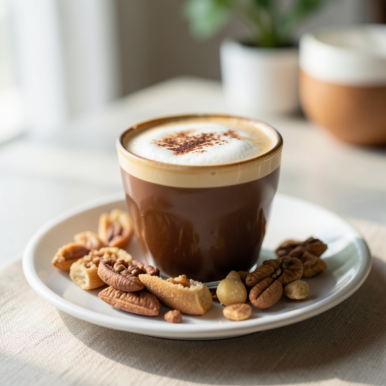 معاينة مرئية أصلية لأكلة كابتشينو من وافليشــوس